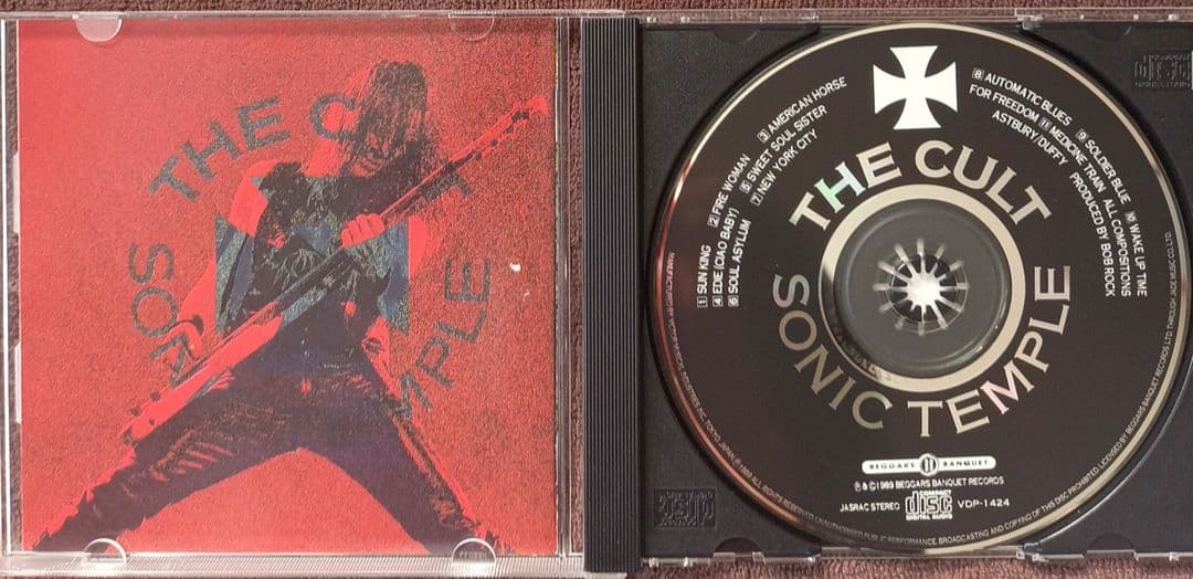THE CULT Sonic Temple CD Japan Press Limited Edition Metal Box with OBI 1989