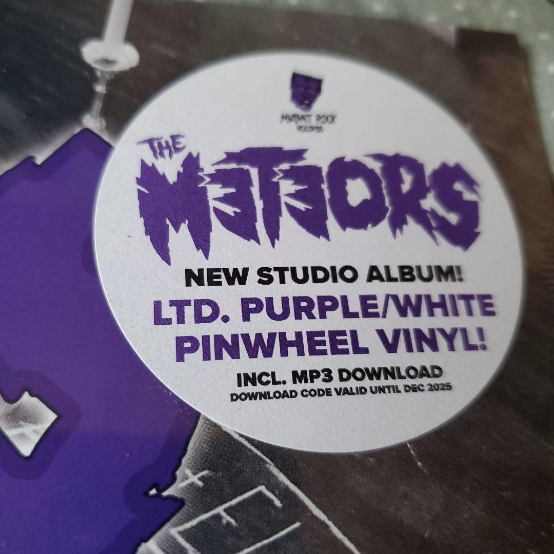 The Meteors - Dreamin' Up A Nightmare LP Limited Purple/White Pinwheel Vinyl
