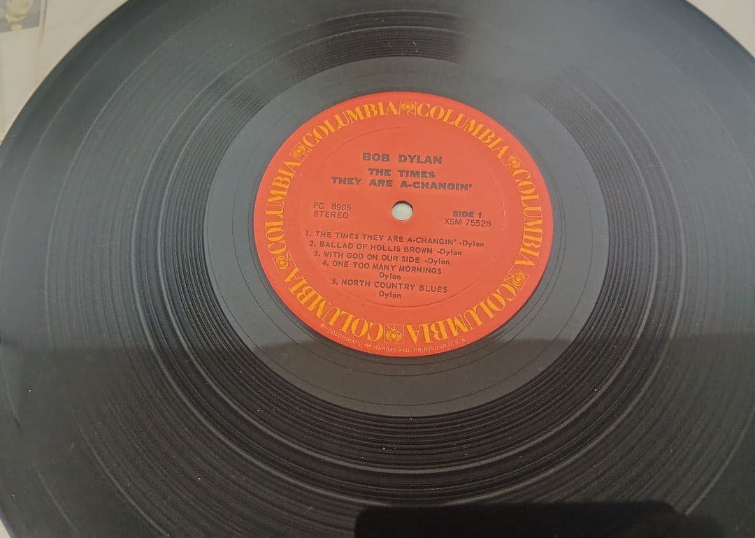 Bob Dylan The Times They Are A-Changin' Vinyl LP US Pressing Folk Classic