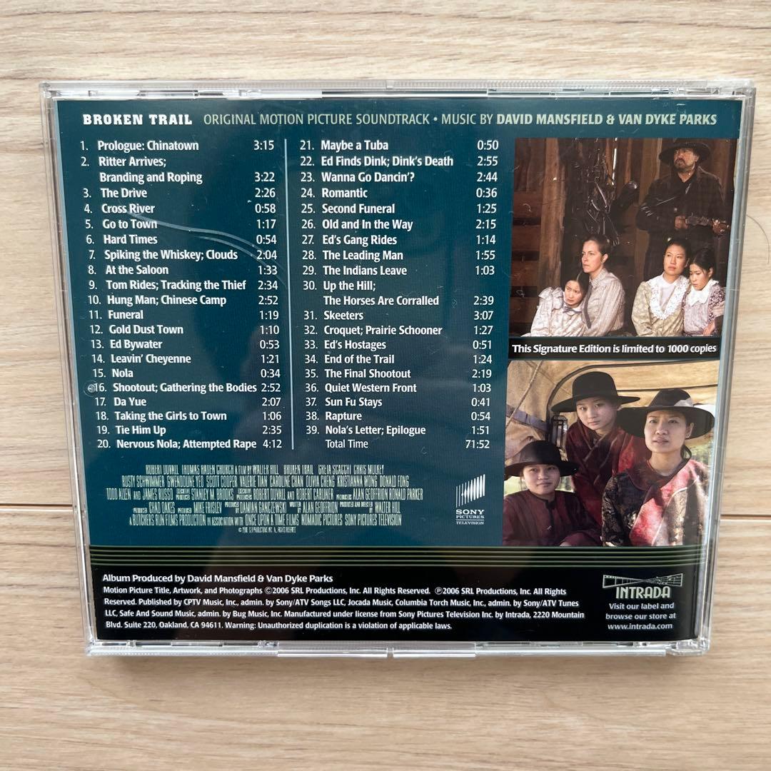 David Mansfield & Van Dyke Parks - Broken Trail Soundtrack CD Intrada Limited