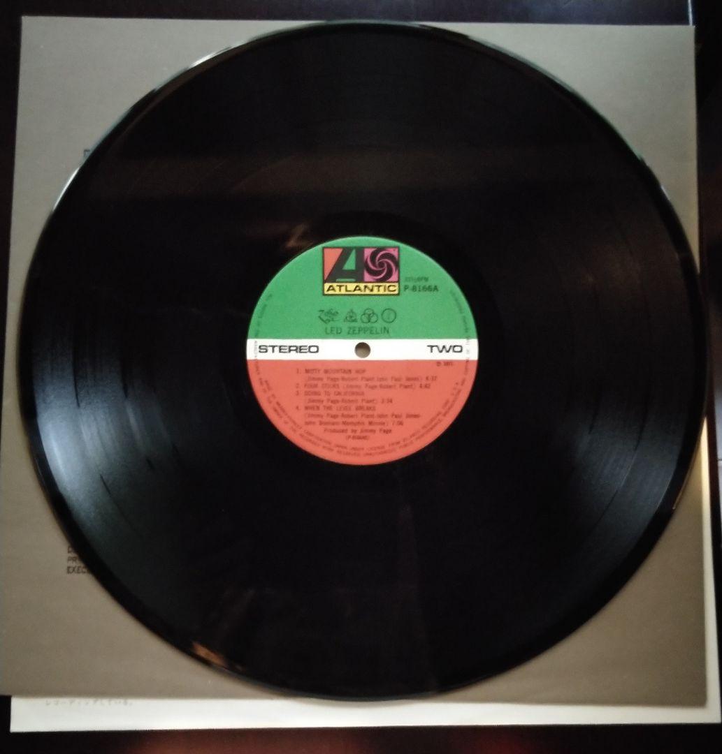 Led Zeppelin IV LP Japan Warner Pioneer P-8166A With Obi Liner Notes Classic