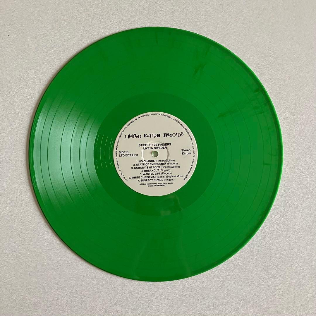 Stiff Little Fingers - Live In Sweden LP Limited Edition Green Vinyl Punk