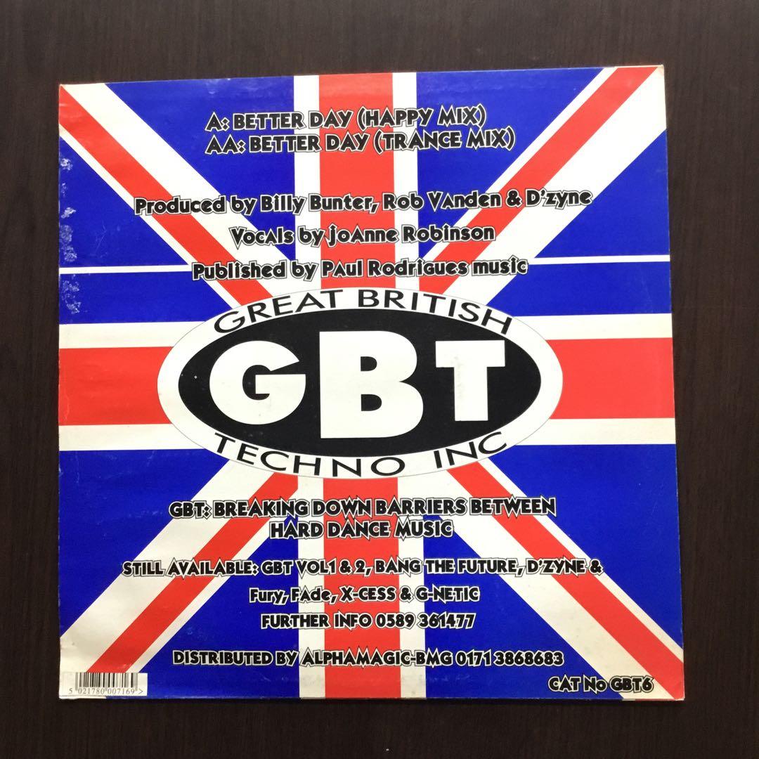 Billy Daniel Bunter - Better Day Volume III 12" Vinyl GBT Records UK Hardcore