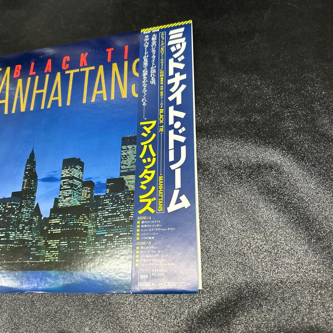 The Manhattans Black Tie Vinyl LP 1981 Japan 25AP 2046 Soul R&B With Obi