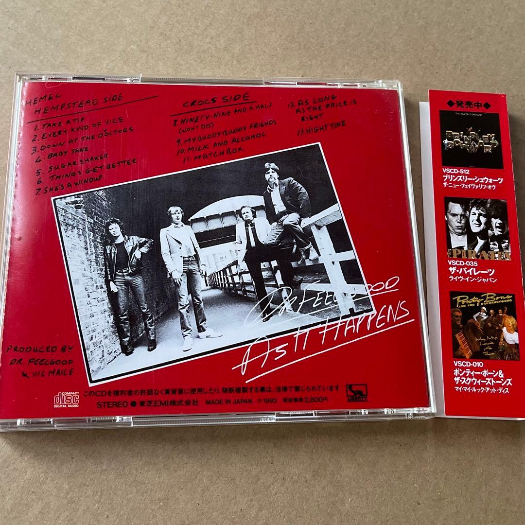 Dr. Feelgood As It Happens CD Japan Press Limited Edition with OBI 1992