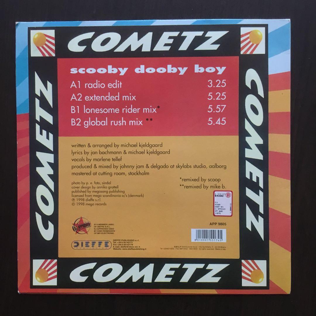 COMETZ Scooby Dooby Boy Vinyl 12" EP 1998 Italy Dance Electronic