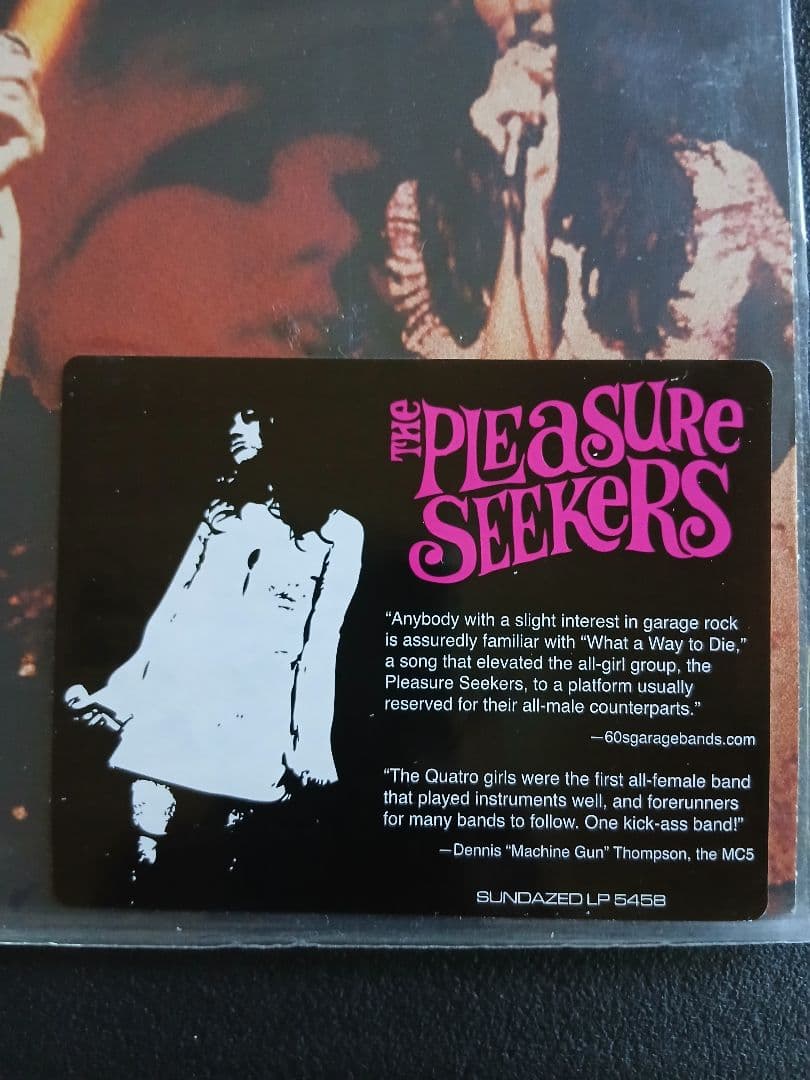The Pleasure Seekers What A Way To Die Vinyl LP Pink Wax Sundazed Garage Rock