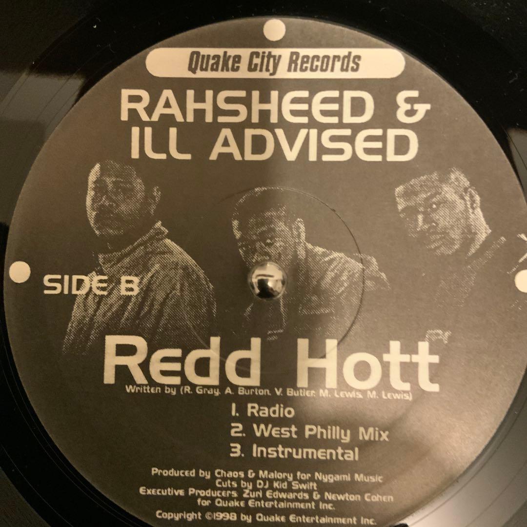 Rahsheed & Ill Advised - 1.9.8.6 - 12" Vinyl Hip Hop Quake City Records 1998