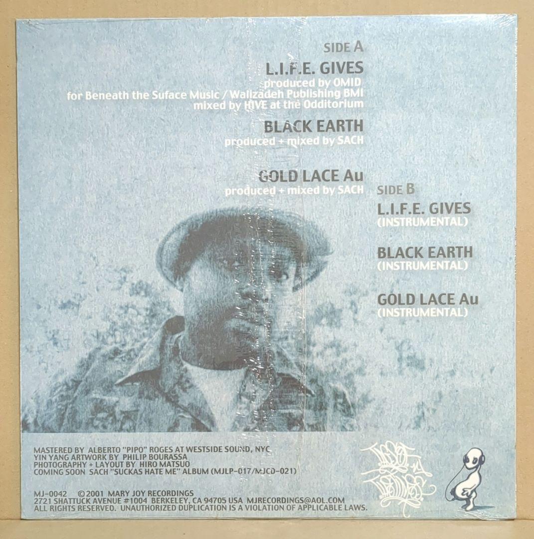 SACH - L.I.F.E. GIVES 12" Vinyl Record Hip Hop Mary Joy Recordings 2001