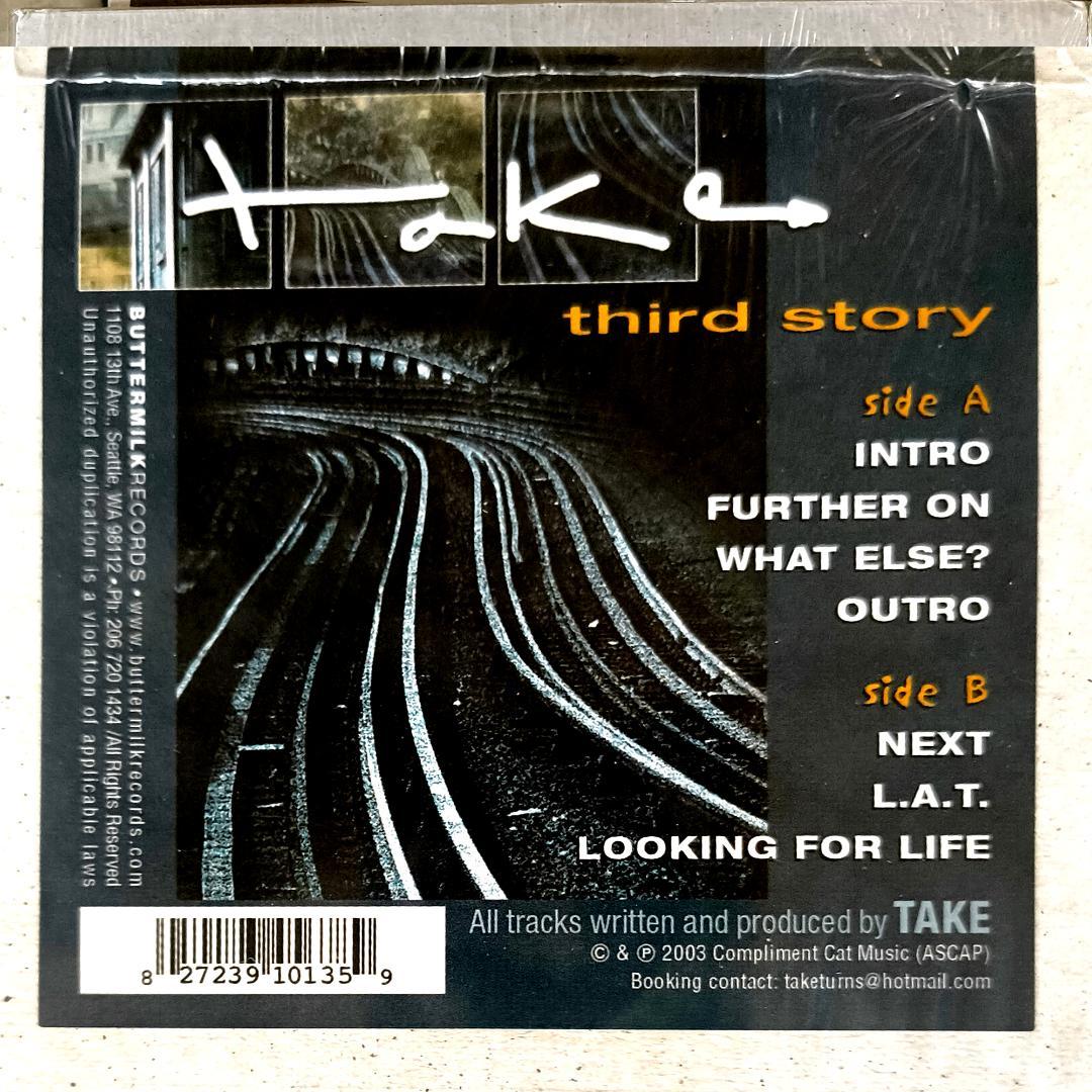 Take - Third Story LP 2003 Buttermilk Records Hip Hop Electronic Beat Music Viny