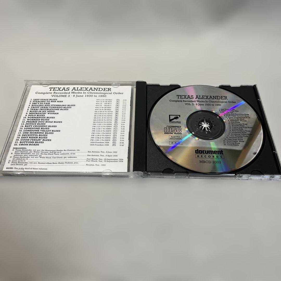 Texas Alexander - Complete Recorded Works Vol. 3 (1930-1950) CD Document Records