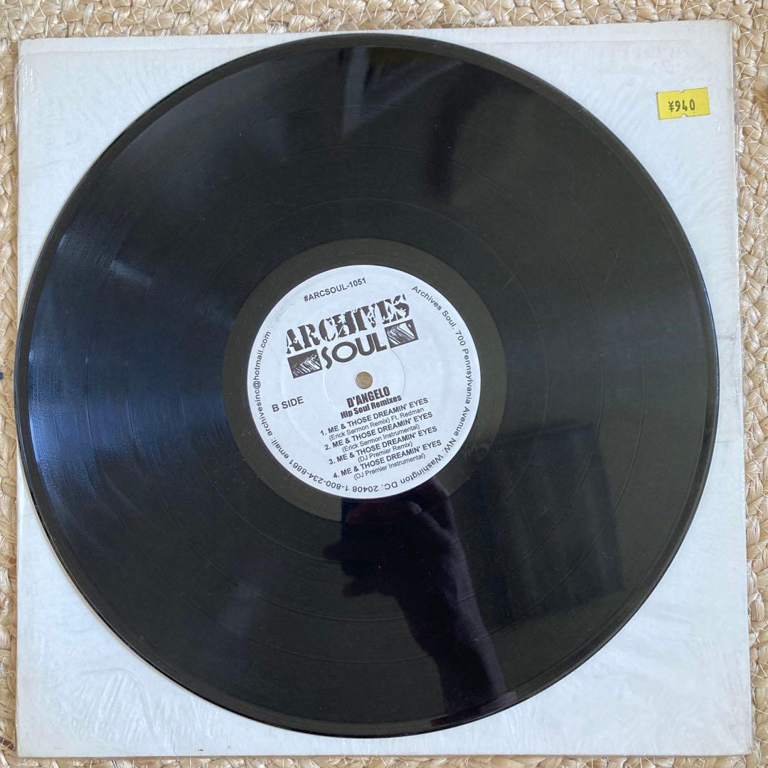 D'Angelo - Hip Soul Remixes 12" EP - DJ Premier, Beatminerz, Erick Sermon Japan