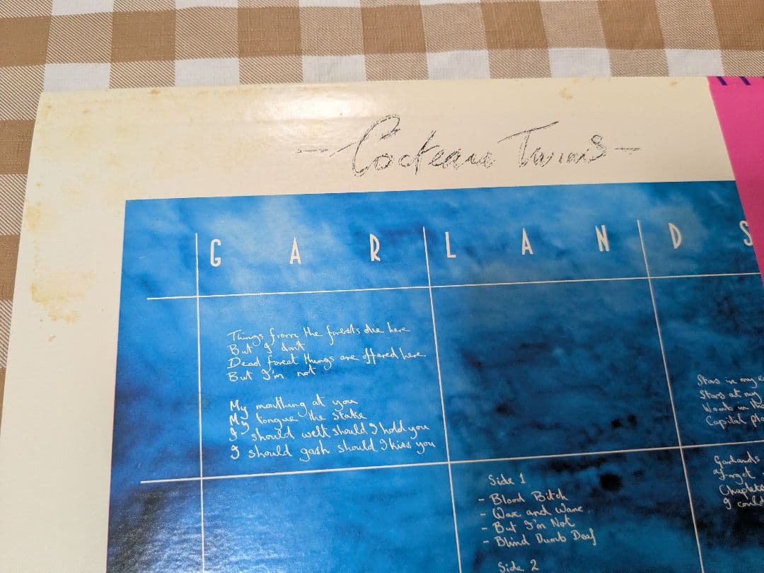 Cocteau Twins Garlands Vinyl LP Japan Obi 1982 Post-Punk Dream Pop 4AD SP25-5048