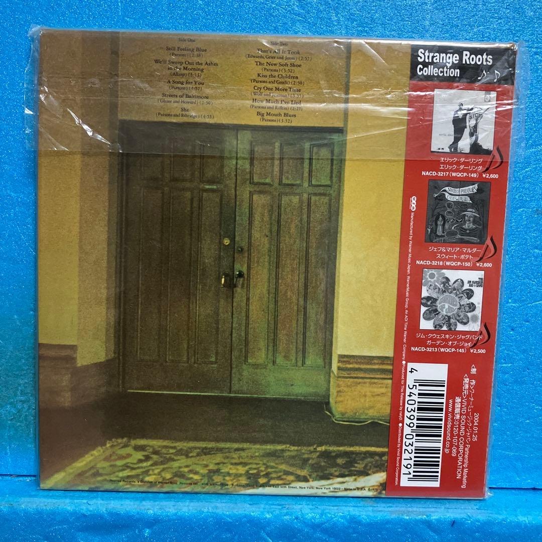 Gram Parsons GP Japan CD Mini LP Paper Sleeve Limited Edition NACD-3219 With OBI