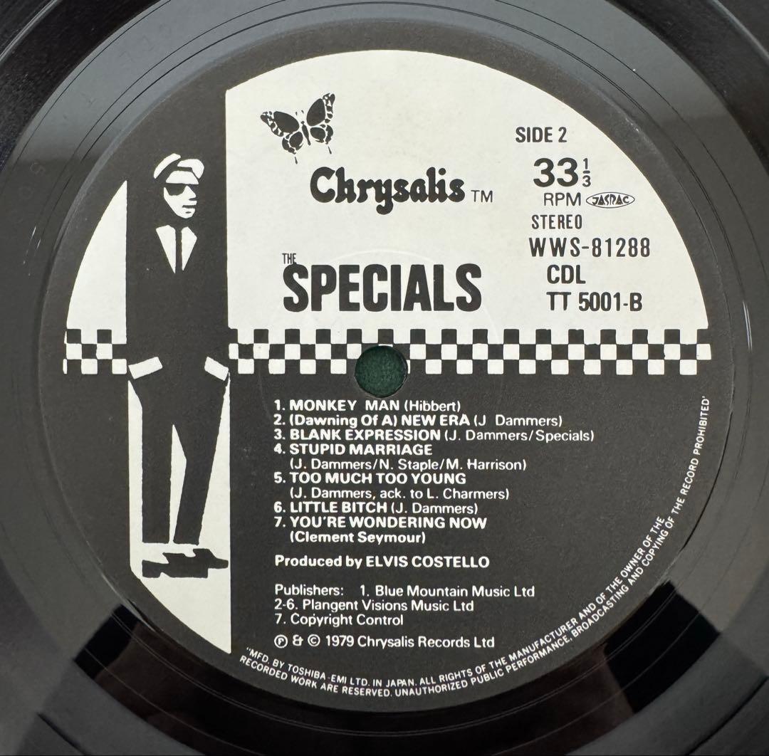 The Specials S/T Vinyl LP Japan Original 1979 Pressing WWS-81288 w/ OBI Insert