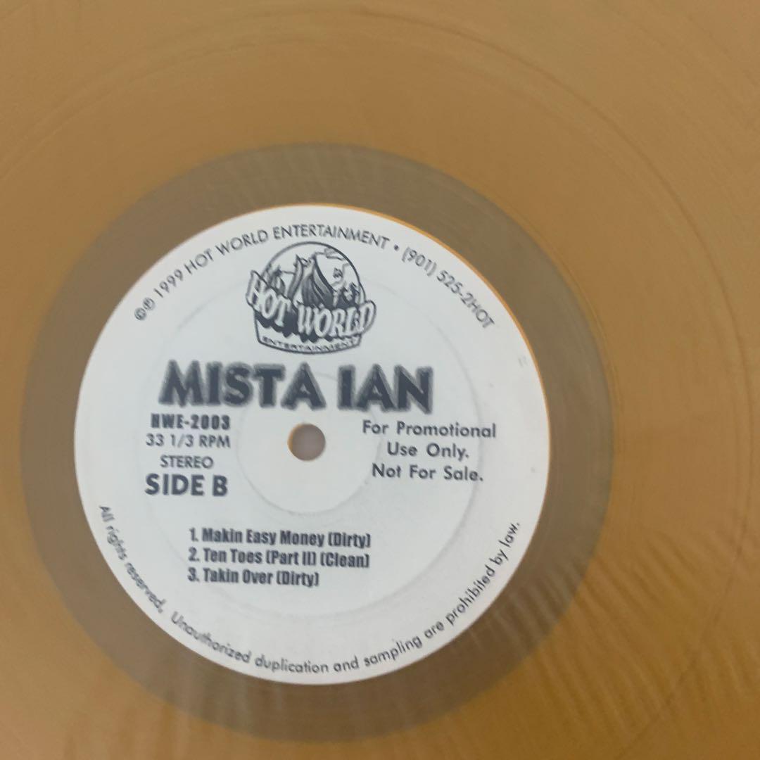 Mista Ian - Move 12" Vinyl Gold Colored Promo Memphis Rap G-Rap 1999