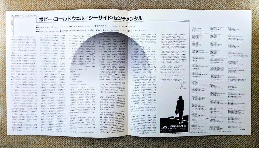 Bobby Caldwell - Carry On LP Japan Vinyl 1982 Polydor 20MM9037 w/ Obi