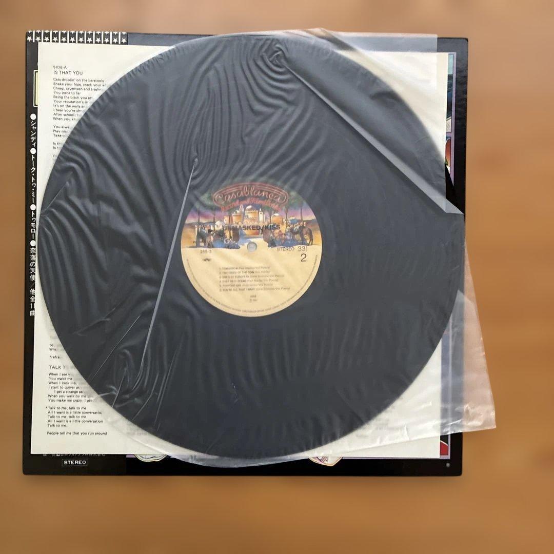 KISS Unmasked Japan Vinyl LP 1980 25S-3 Polystar Obi Insert Hard Rock