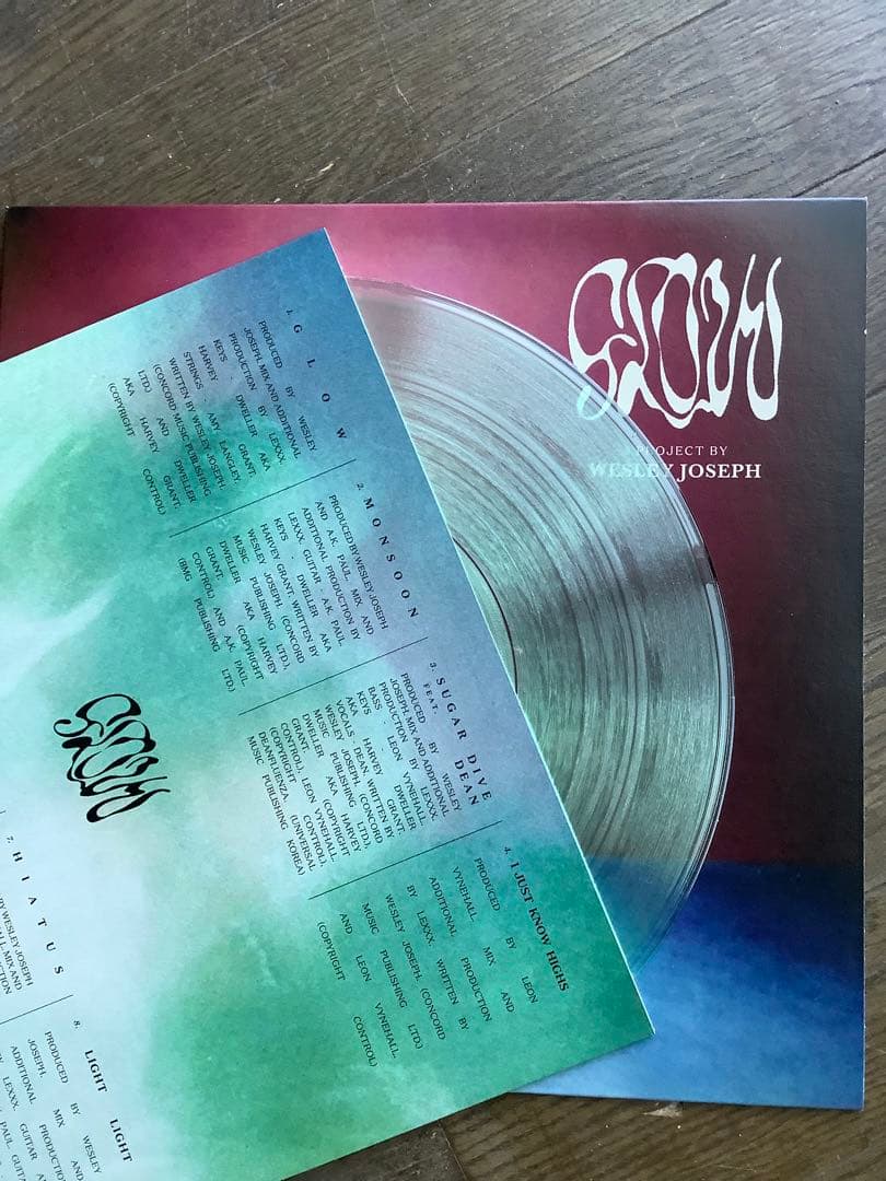 Wesley Joseph - Glow - Vinyl LP Color Pressing