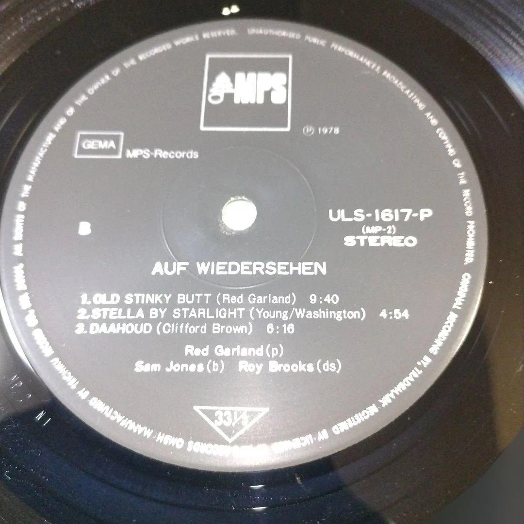 Red Garland - Auf Wiedersehen Vinyl LP 1978 Japan Reissue MPS ULS-1617-P Jazz