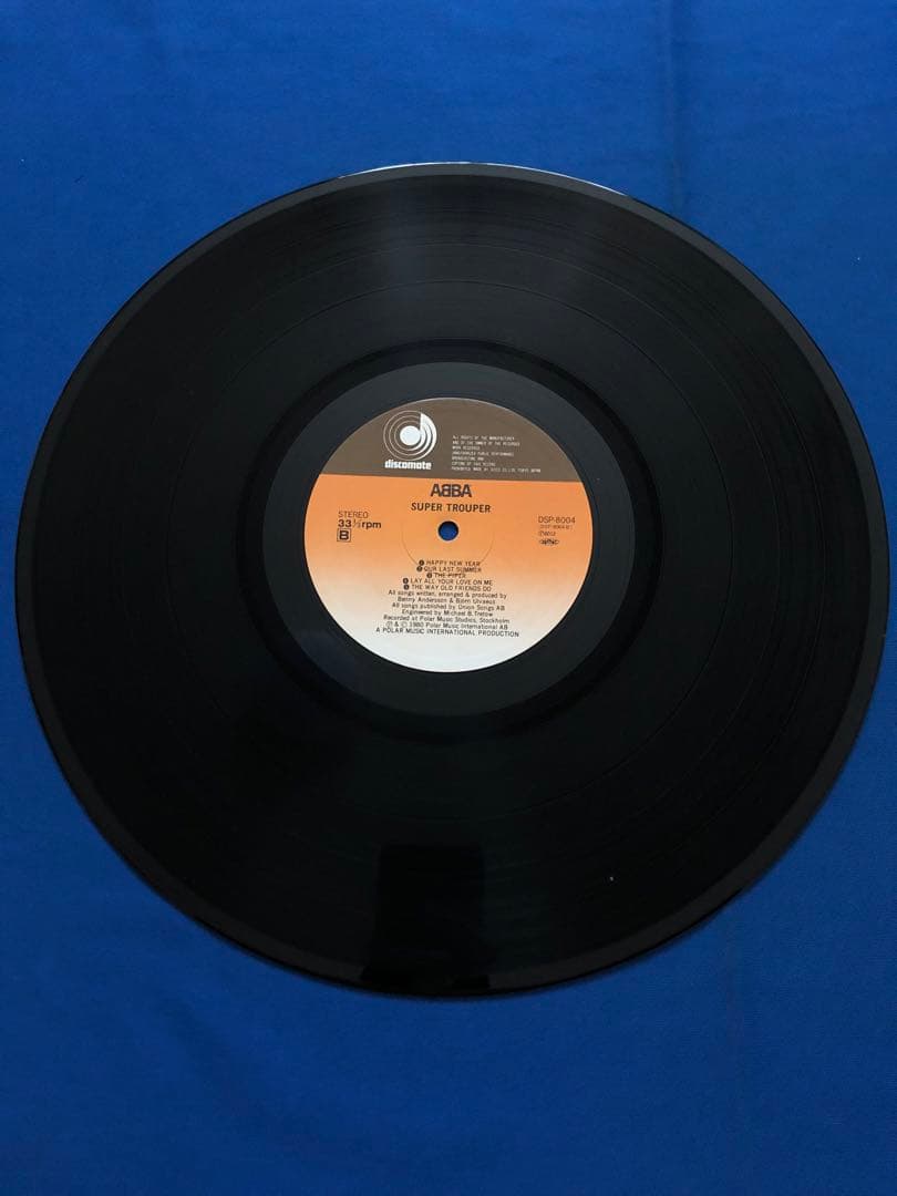 ABBA Super Trouper Vinyl LP Japan Pressing DSP-8004 with Obi and Lyric Sheet