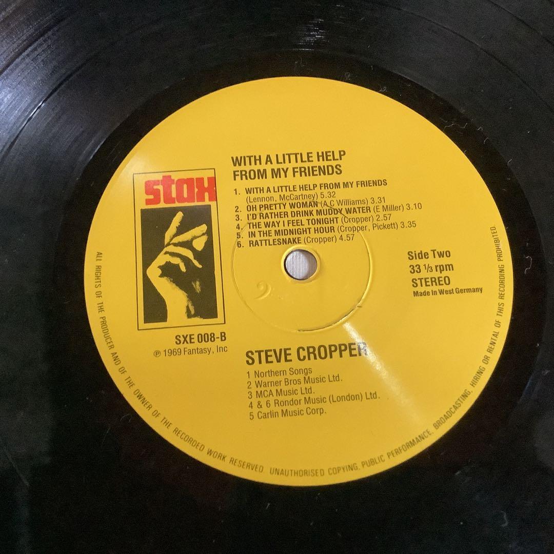 STEVE CROPPER With A Little Help From My Friends Vinyl LP Stax Germany 1969 Soul