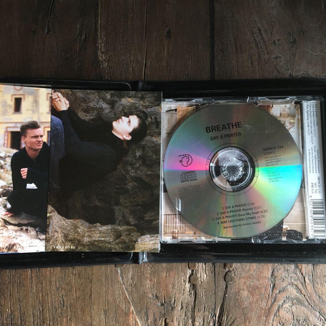 Breathe Say A Prayer Limited Edition Maxi Single CD 1990 UK Press w/ 3 Portraits