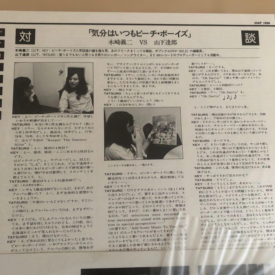 The Beach Boys - Keepin' the Summer Alive LP 1980 Japan Vinyl w/ Obi & Insert