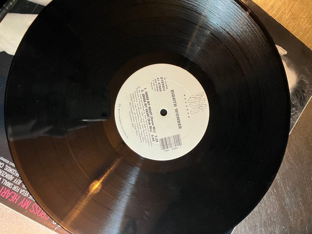 Eighth Wonder - Cross My Heart 12" Single Vinyl Record 1988 Synth-Pop