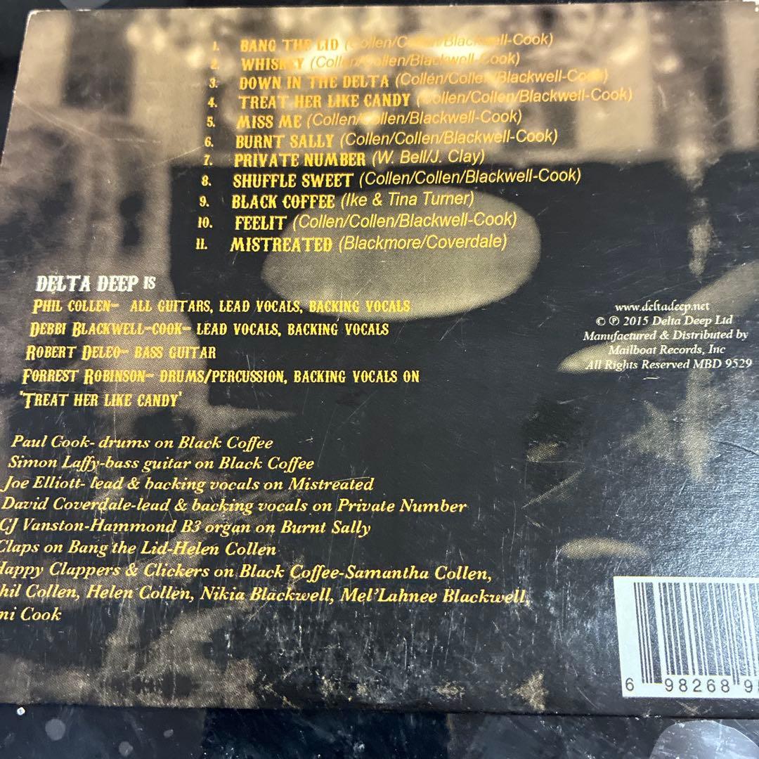 Delta Deep - Delta Deep (2015) CD, Phil Collen, Blues Rock, Pre-owned