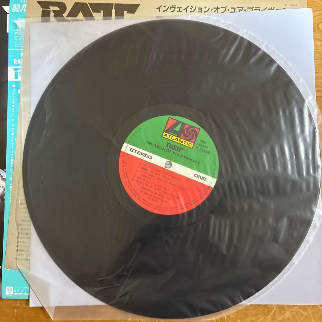RATT Invasion Of Your Privacy 1985 Japan LP Vinyl Record P-13143 Obi Insert