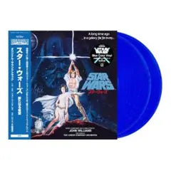 John Williams Star Wars A Hope 2LP Blue Vinyl Japan Edition Obi Strip