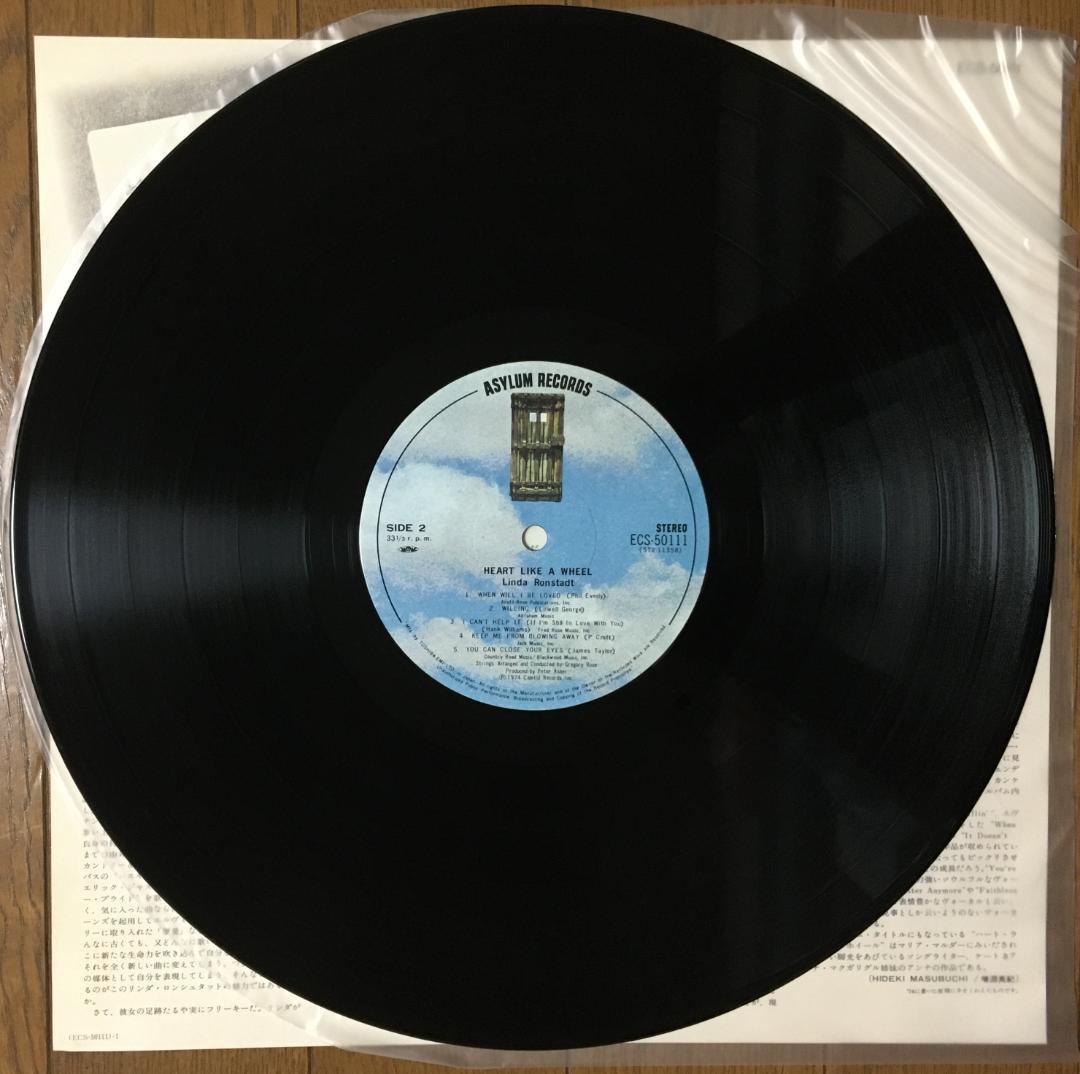 Linda Ronstadt - Heart Like a Wheel LP Vinyl Japan Pressing 1974 Rock
