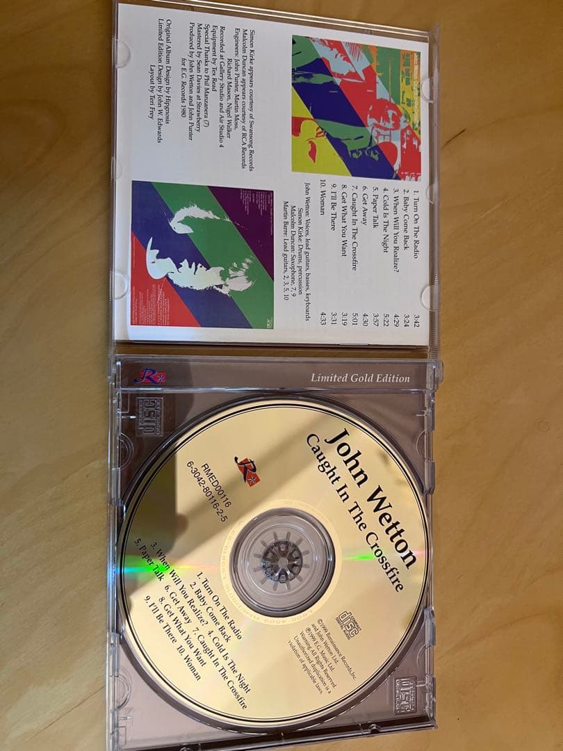 John Wetton Caught In The Crossfire CD Limited Gold Edition 1999 Renaissance