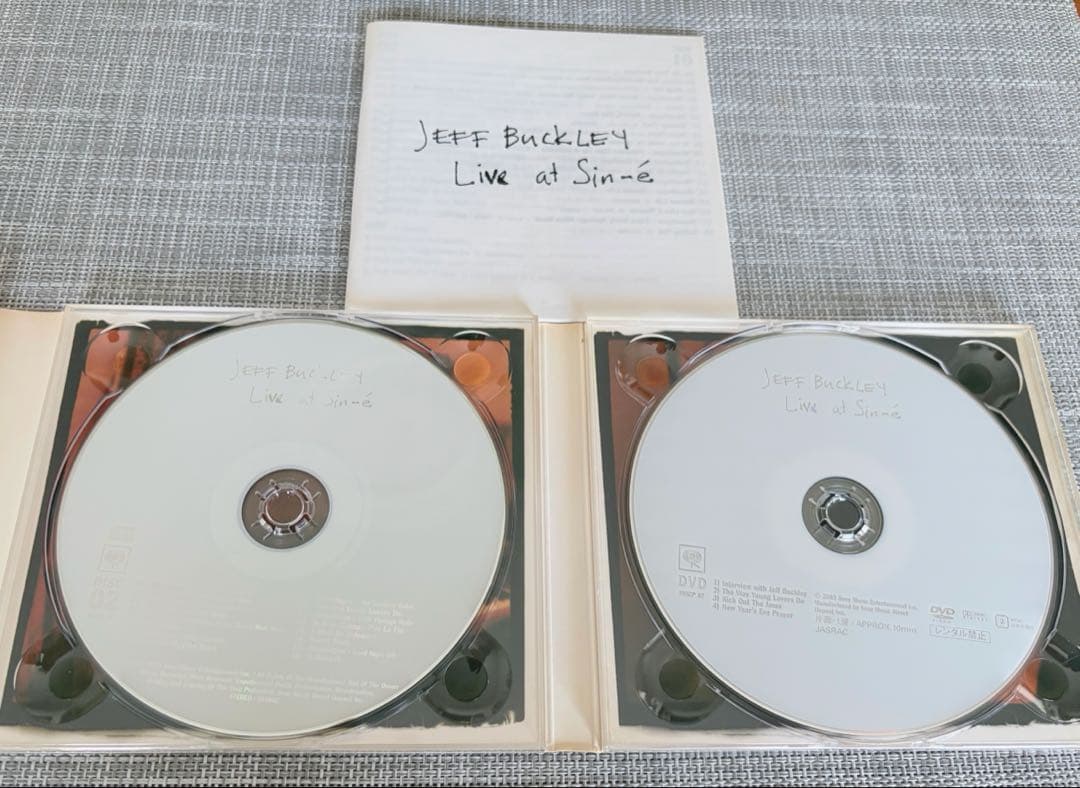 Jeff Buckley - Live at Sin-é 2CD+DVD Legacy Edition Japan Press w/ 3 Booklets