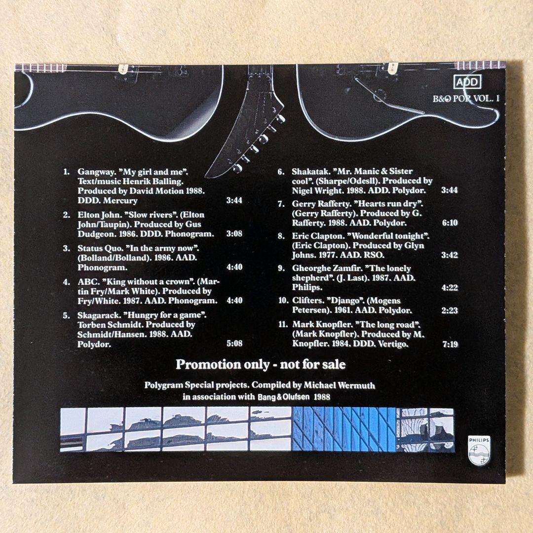 Bang & Olufsen Popular Vol. 1 Official Promo CD 1988 West Germany Press