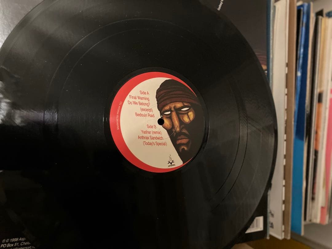 Badawi - Final Warning 12" Vinyl EP 1998 Asphodel Records Original US Pressing