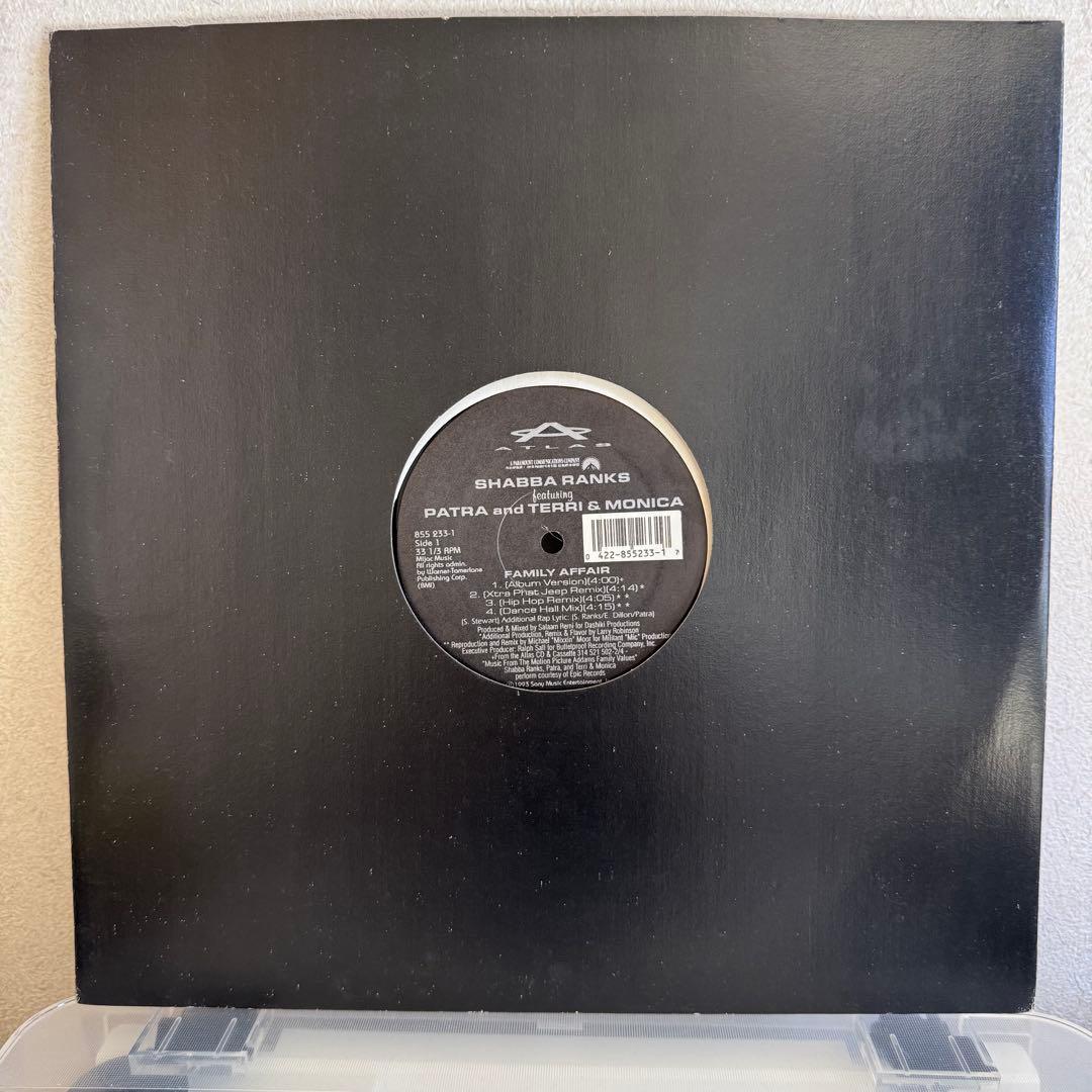 Shabba Ranks - Family Affair 12" Vinyl 1993 Feat. Patra Terri & Monica Rare