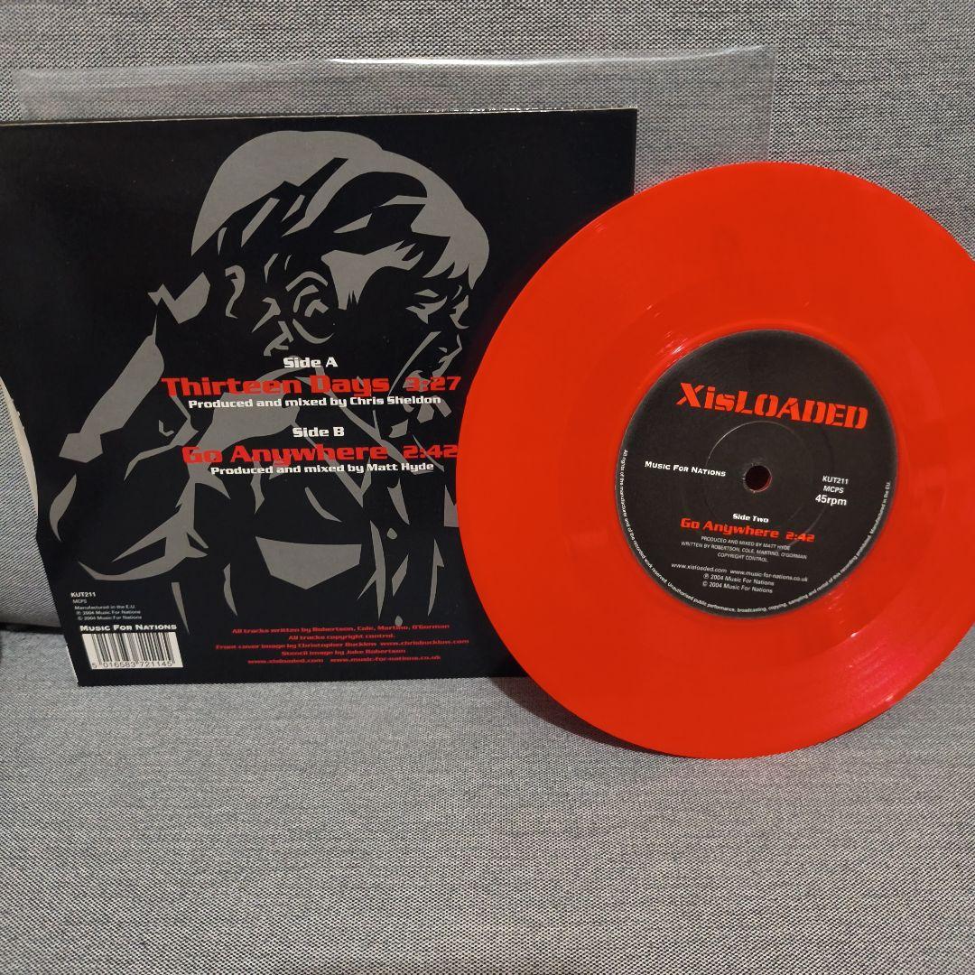 XisLoaded - Thirteen Days 7" Single Red Vinyl Record 2004 Music For Nations