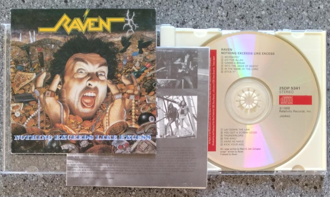 Raven - Nothing Exceeds Like Excess CD Japan Press 1988 25DP 5341 Heavy Metal