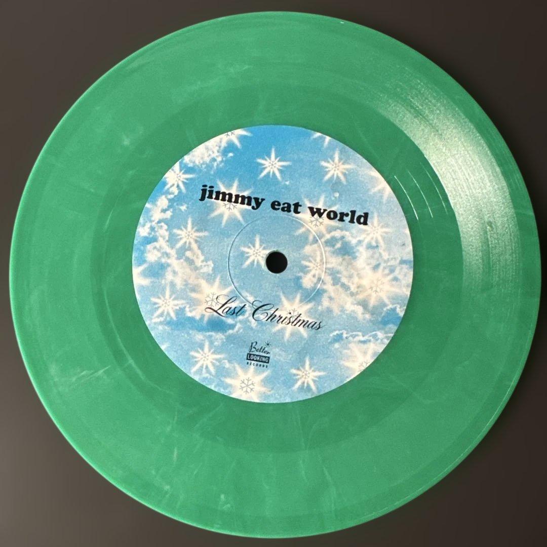 Jimmy Eat World - Last Christmas / Firestarter 7" Green Vinyl Record Rare