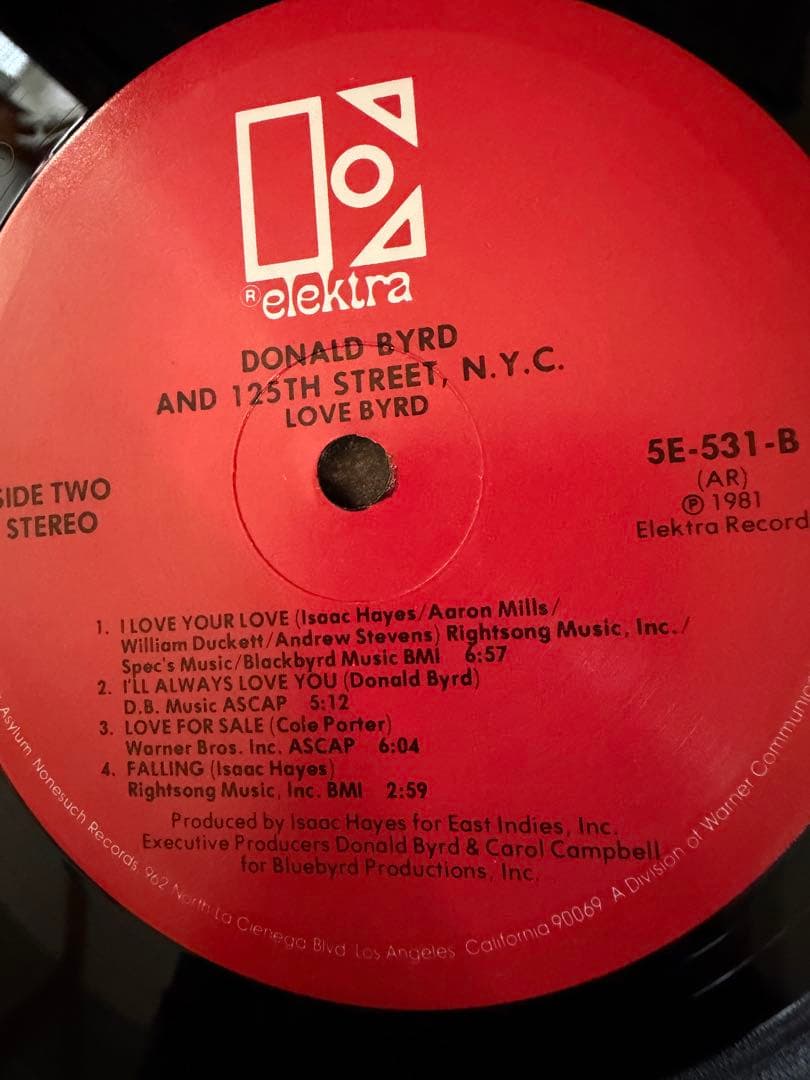 Donald Byrd & 125th Street, N.Y.C. - Love Byrd LP 1981 US Original Jazz Funk