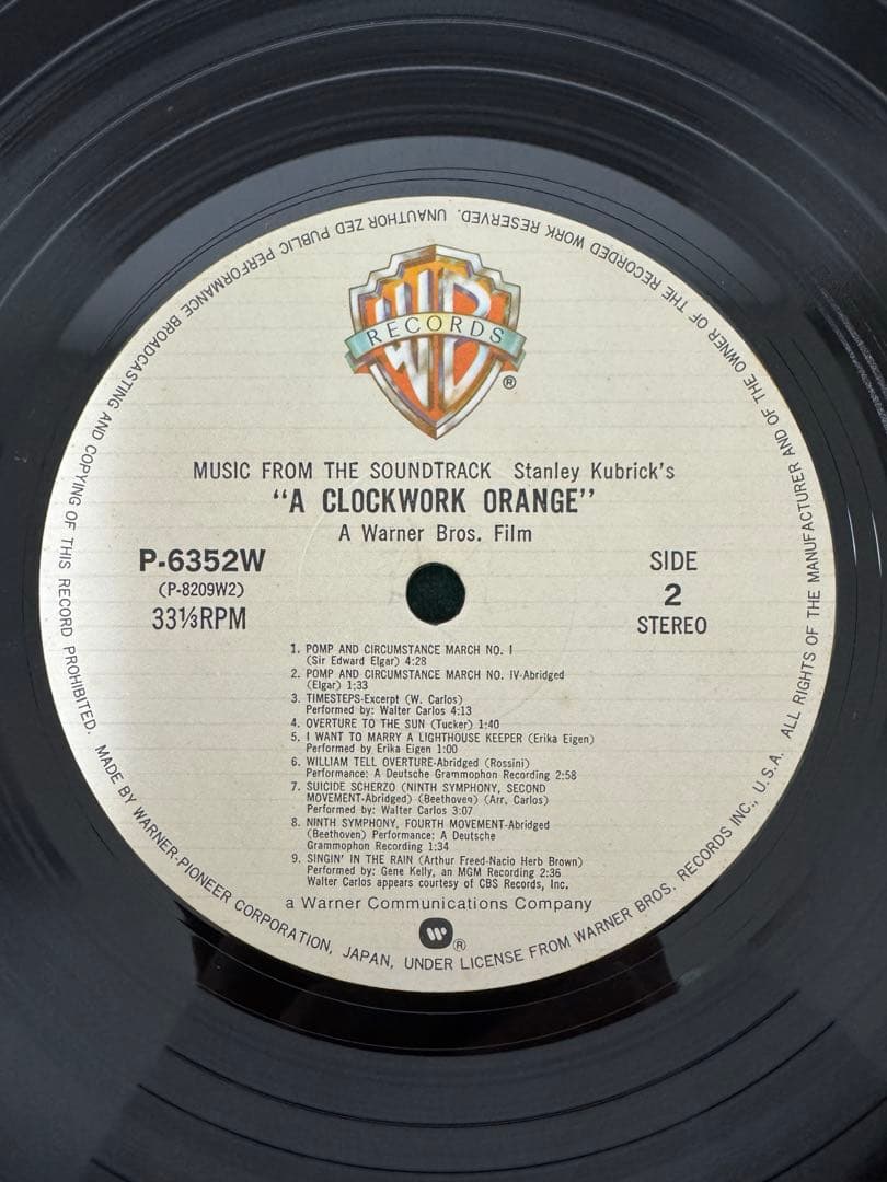 A Clockwork Orange Soundtrack Japan LP Vinyl Record w/ Obi Original 1980 Issue