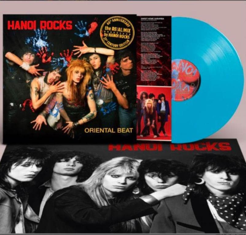 Hanoi Rocks - Oriental Beat 40th Anniversary Cyan Blue Vinyl LP Limited Edition