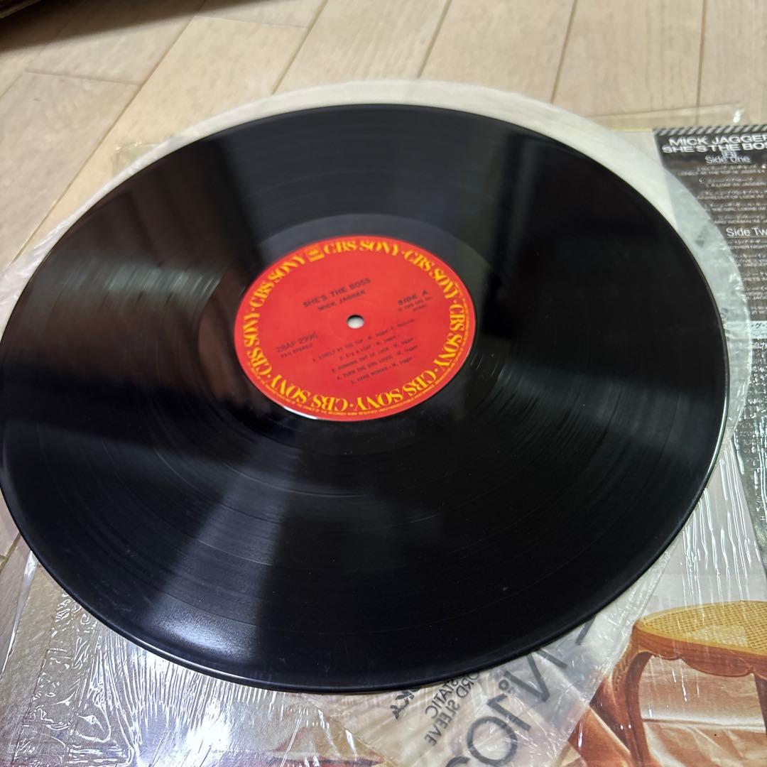 MICK JAGGER She's The Boss Vinyl LP Japan CBS/Sony 28AP 2996 Obi Included