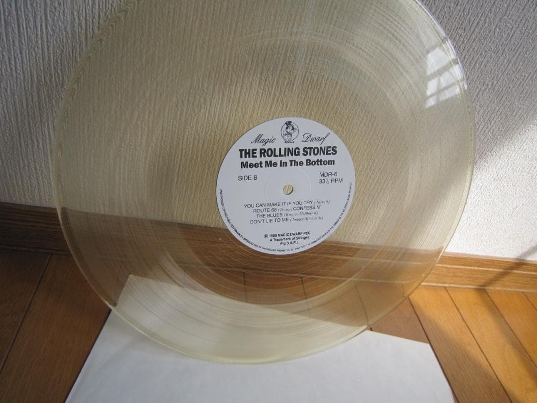 The Rolling Stones - Meet Me In The Bottom Vinyl LP 1988 Magic Dwarf Clear Color