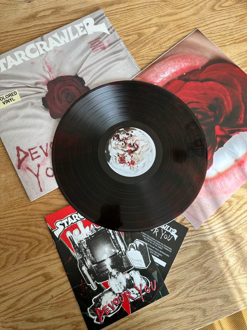 Starcrawler - Devour You LP Blood Red Marbled Vinyl Scratch & Sniff Jacket