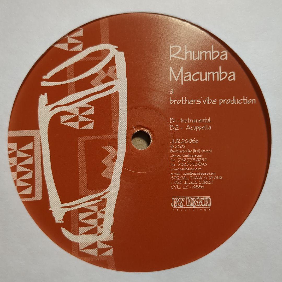 Brothers' Vibe - Rhumba Macumba 12" Vinyl Orange Color Pressing Jersey Undergrou