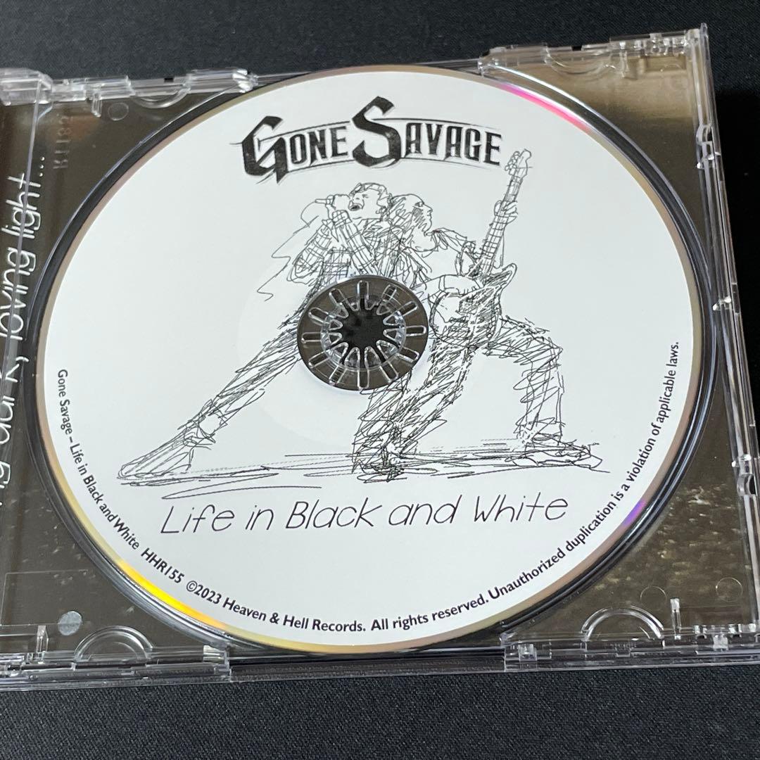 Gone Savage - Life in Black and White CD (2023) Limited Edition Hard Rock