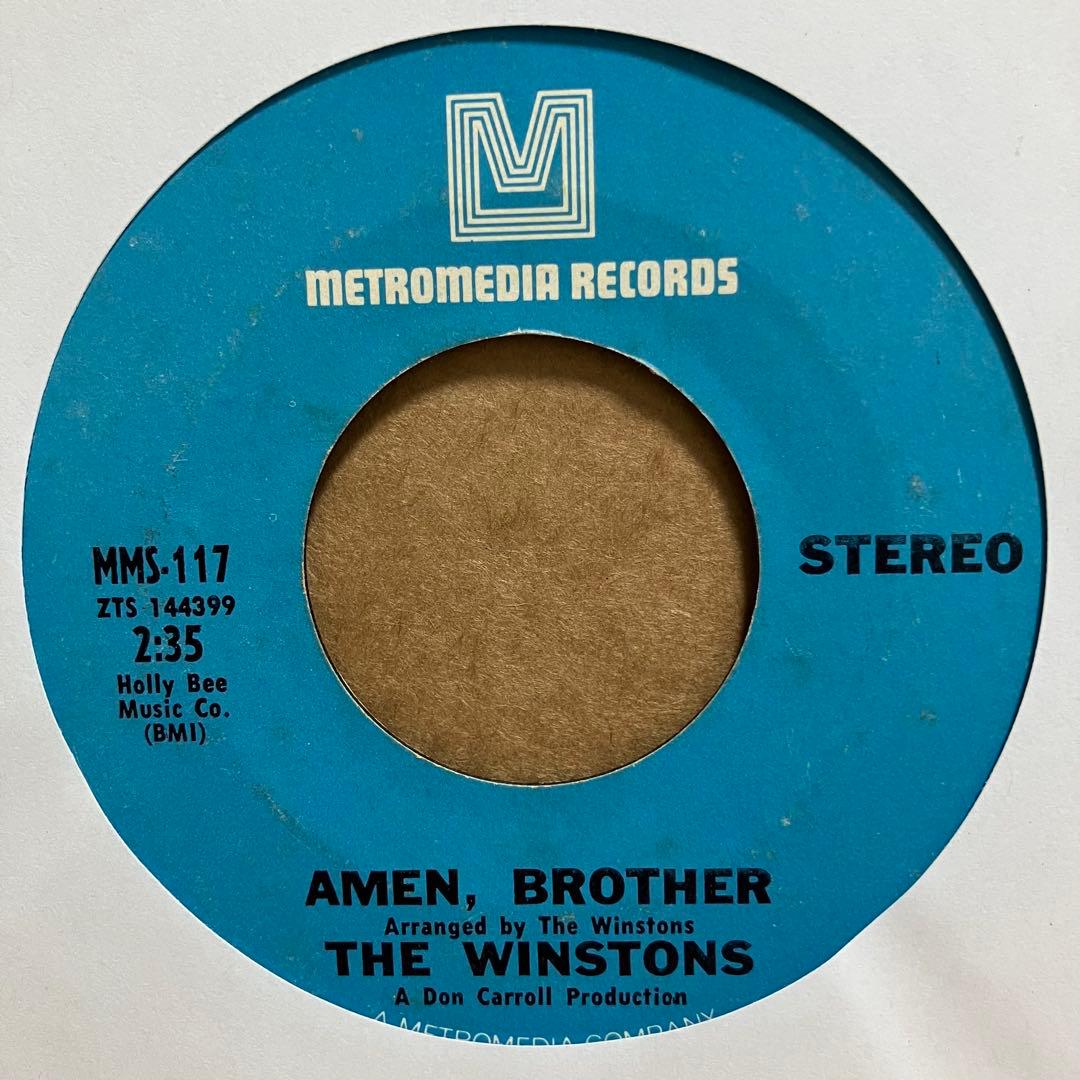 The Winstons - Amen, Brother / Color Him Father 7" Vinyl USA Funk Breakbeats
